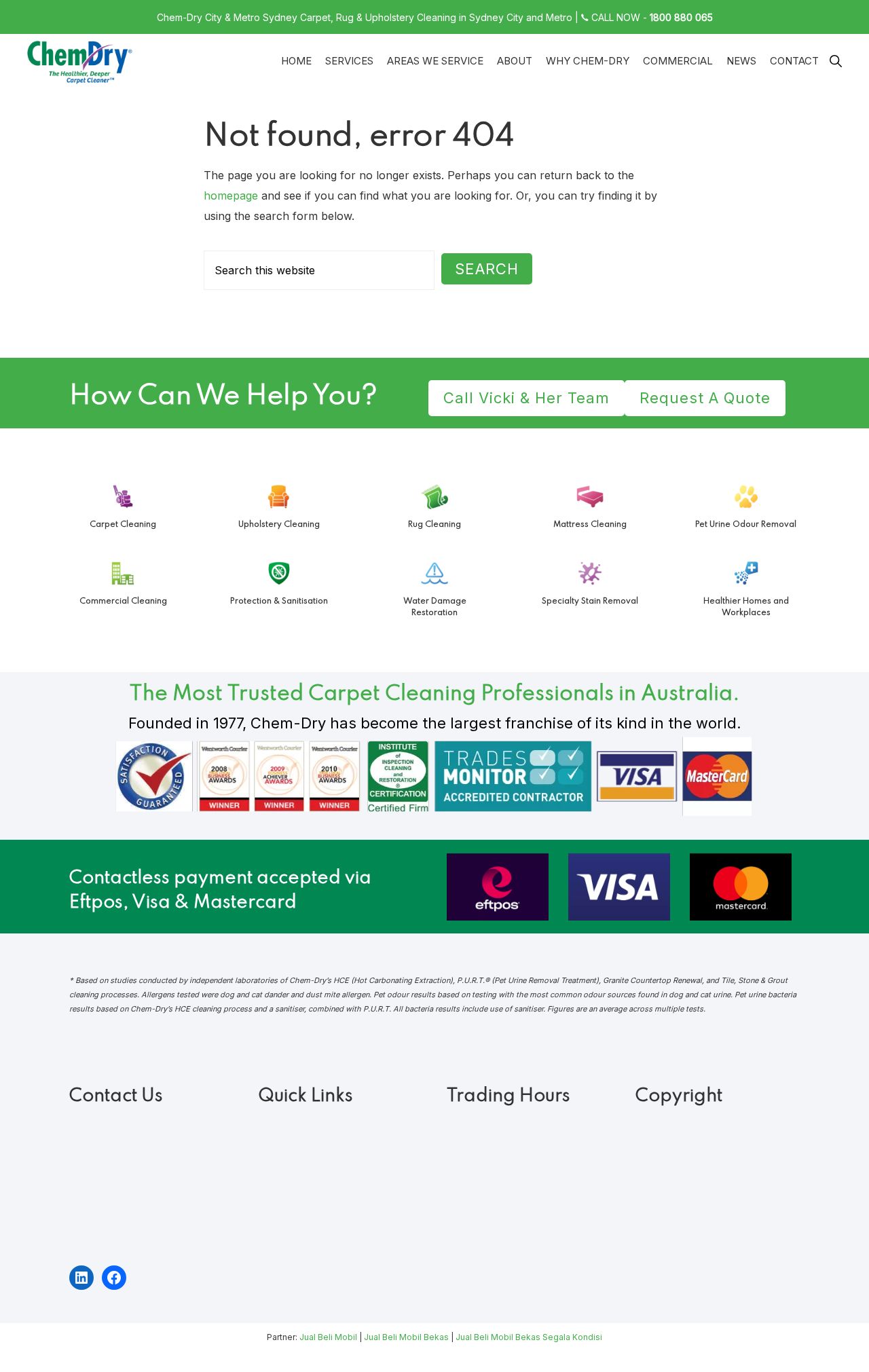 Chemdry City & Metro website