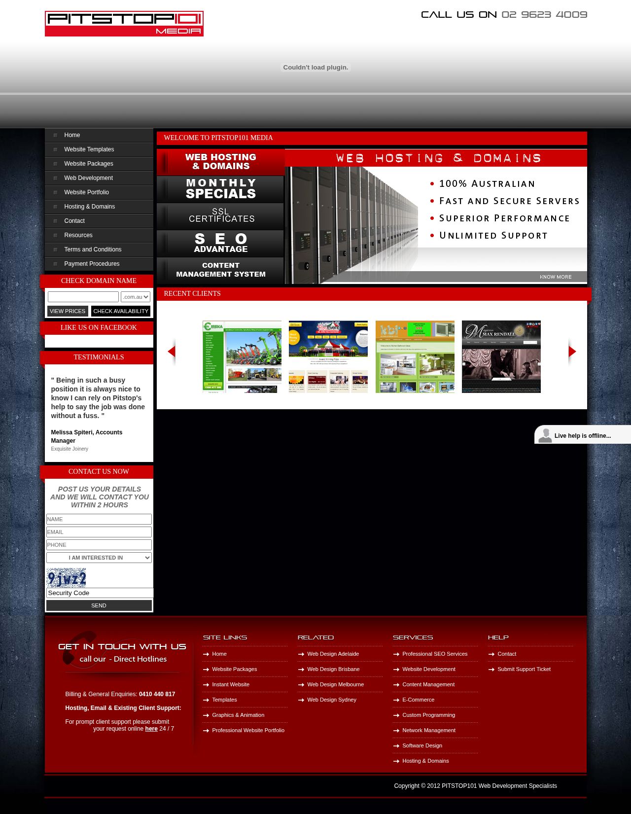 PitStop101 website