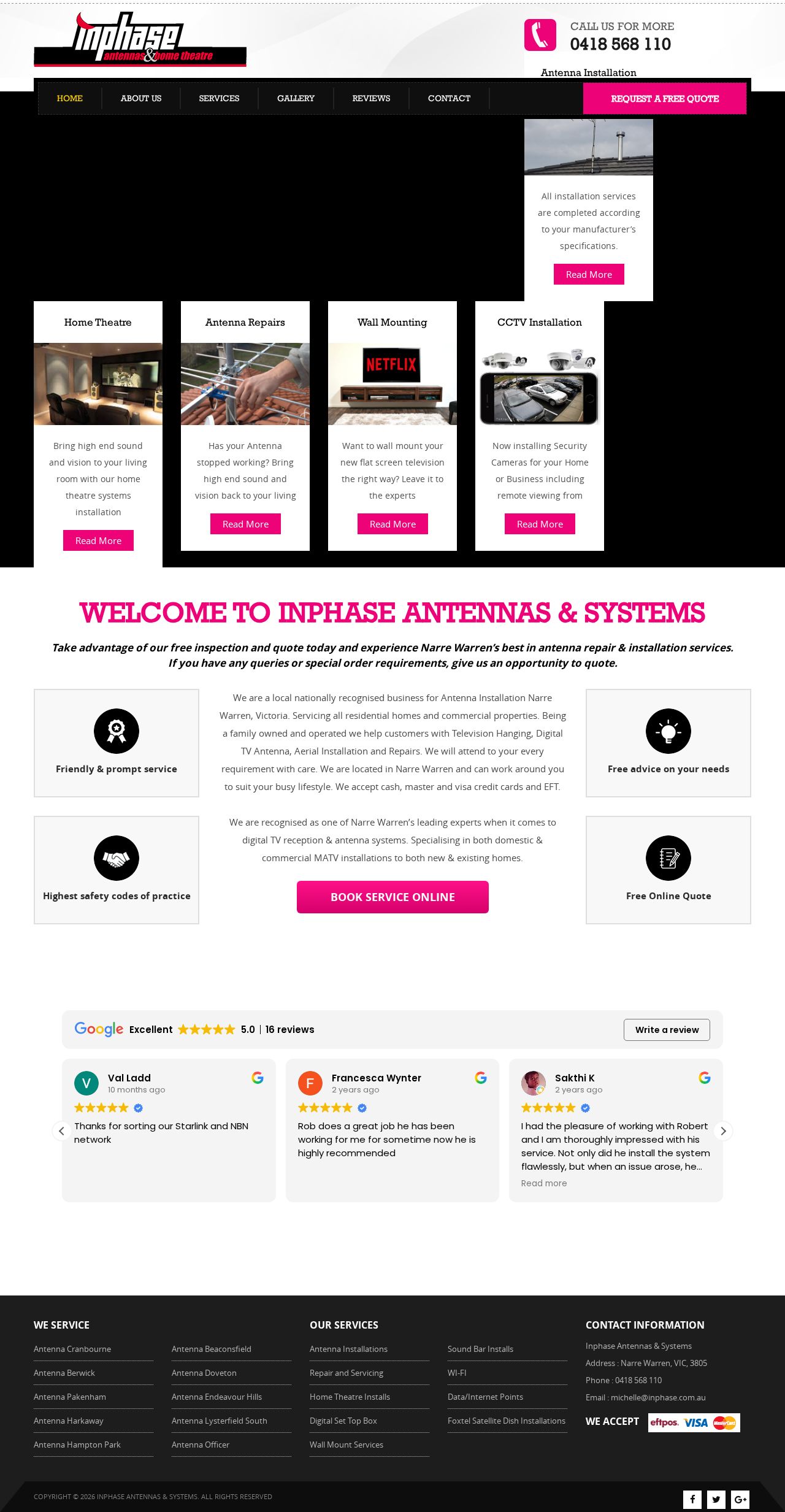 Inphase Antennas & Systems website