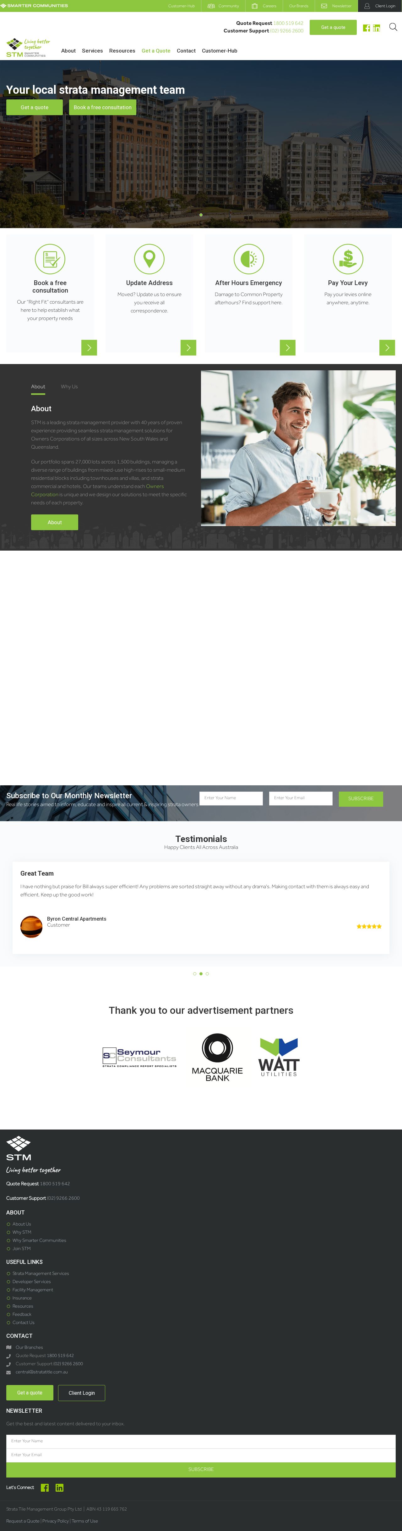 Strata Title Management website