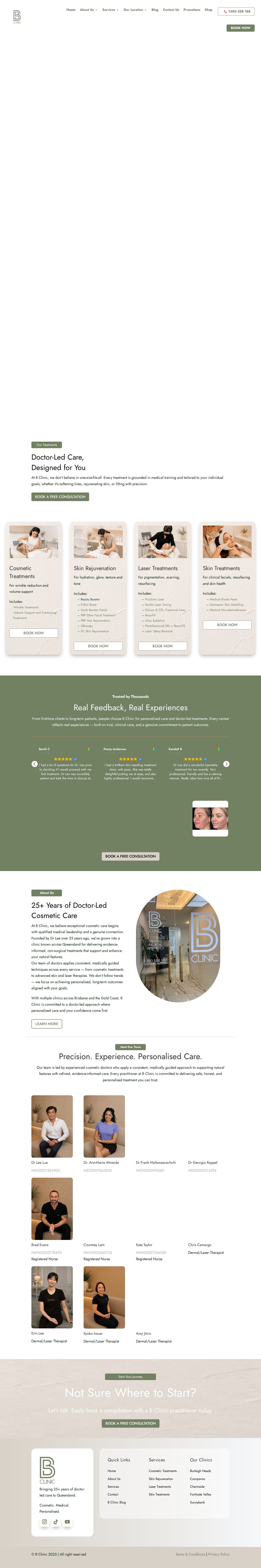 b Clinic website