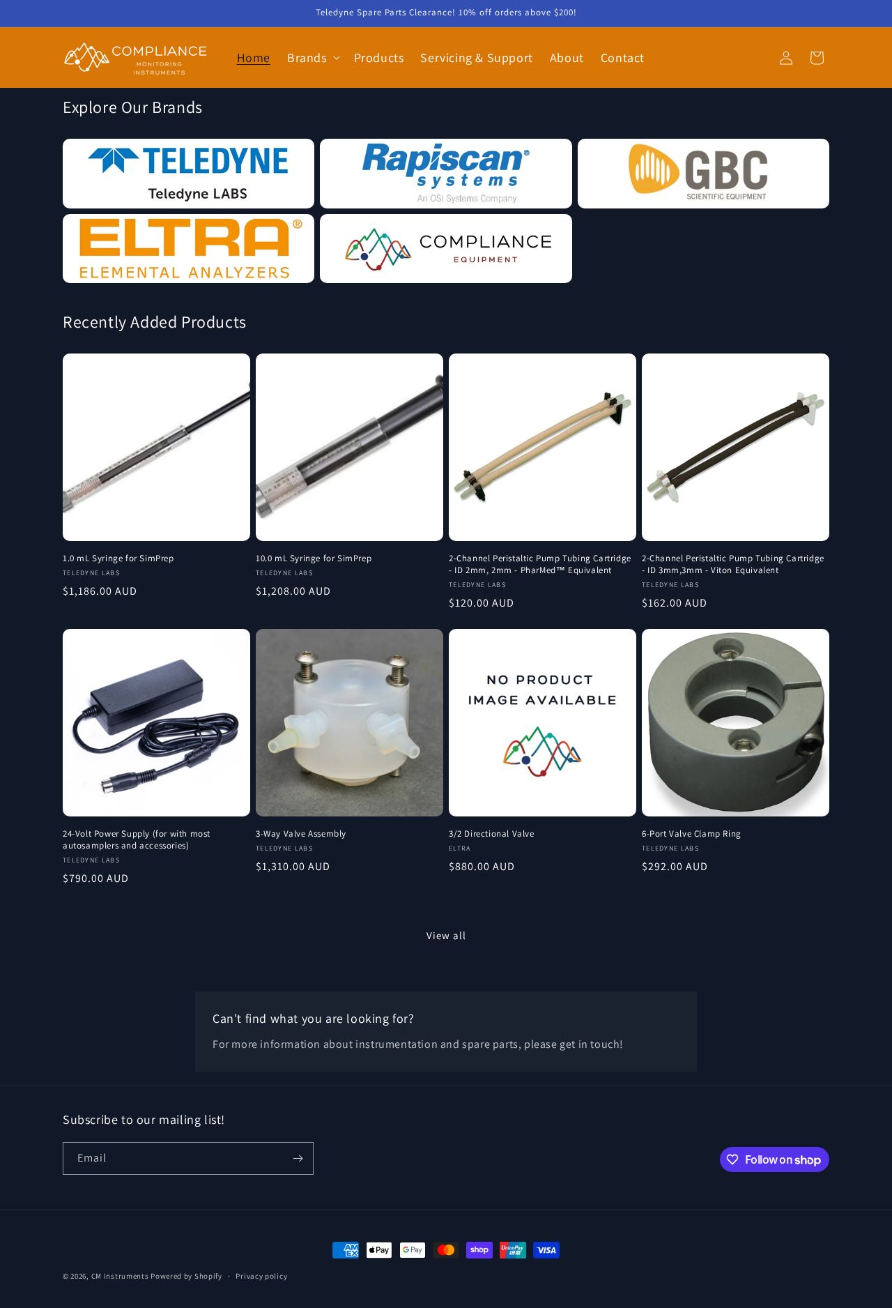 Laboratory Analysers website