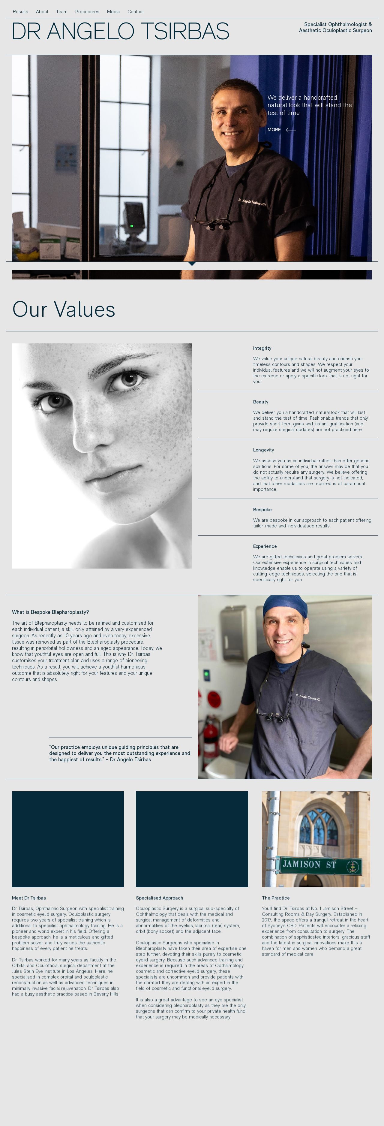 Dr. Angelo Tsirbas website
