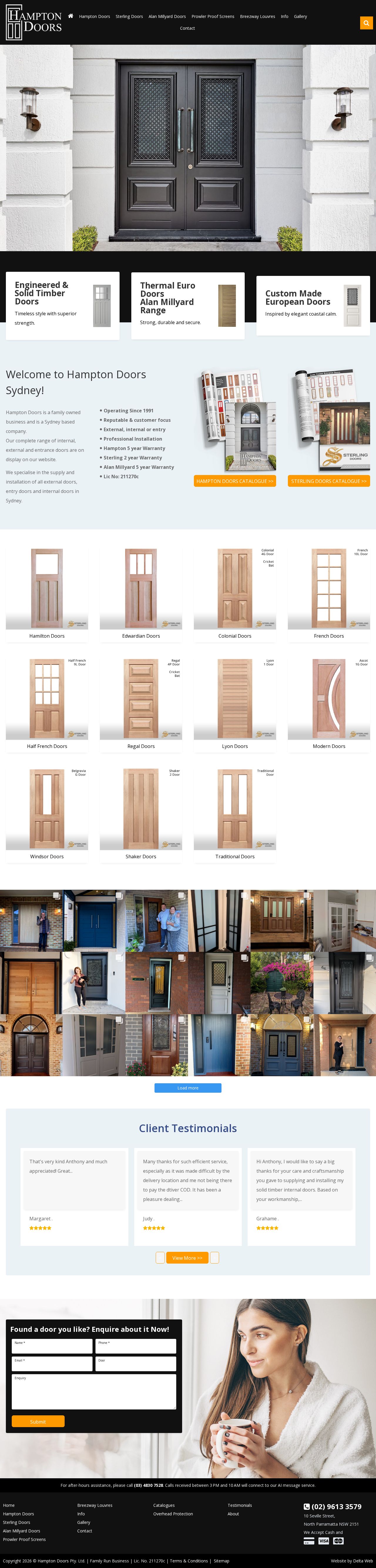 The Doors Australia Pty Ltd website