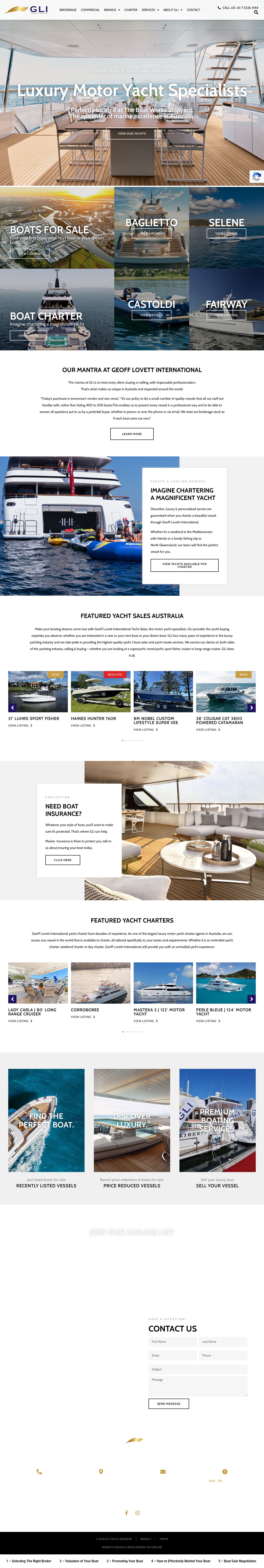 Boat Sales website