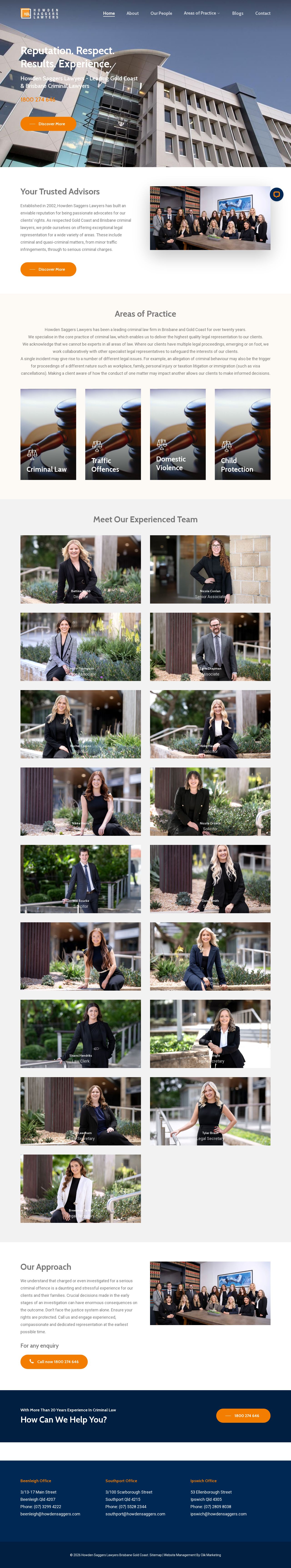 Criminal Lawyers Brisbane website