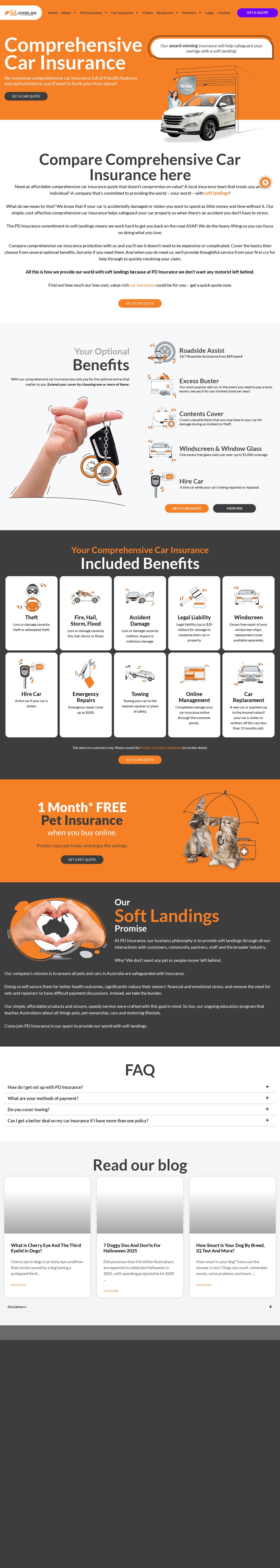 Comprehensive car insurance website