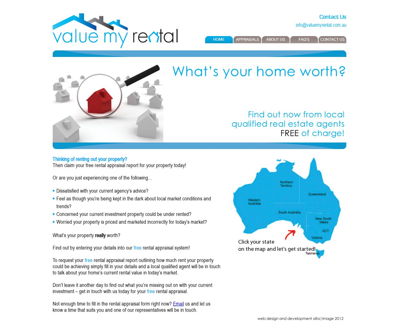 Value My Rental website