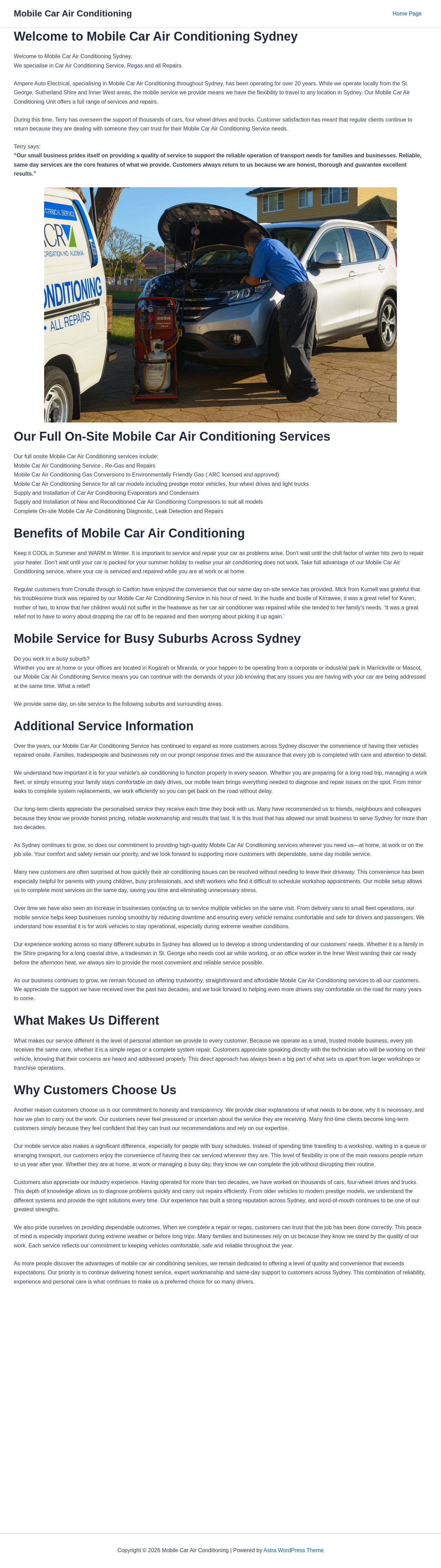 Ampere Auto Electrical Services website