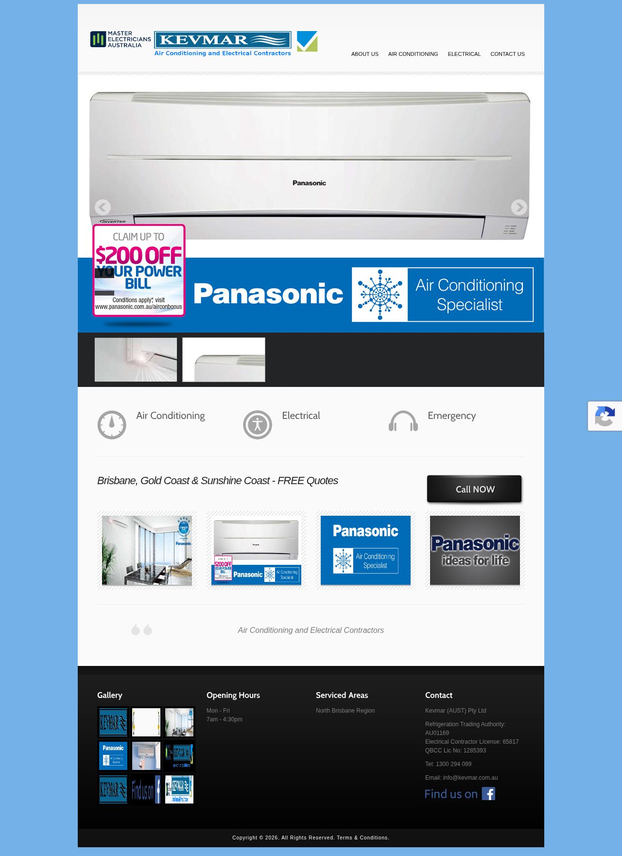 Kevmar Australia for AC Services website