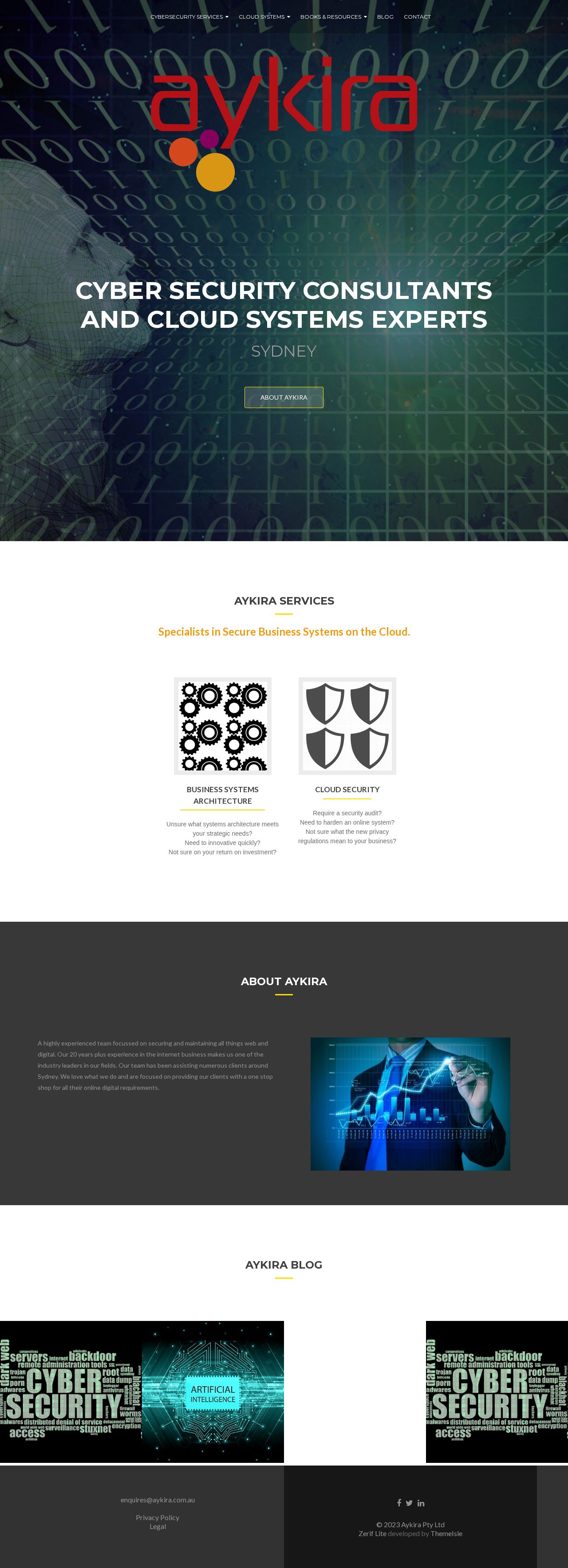 Aykira Internet Solutions website