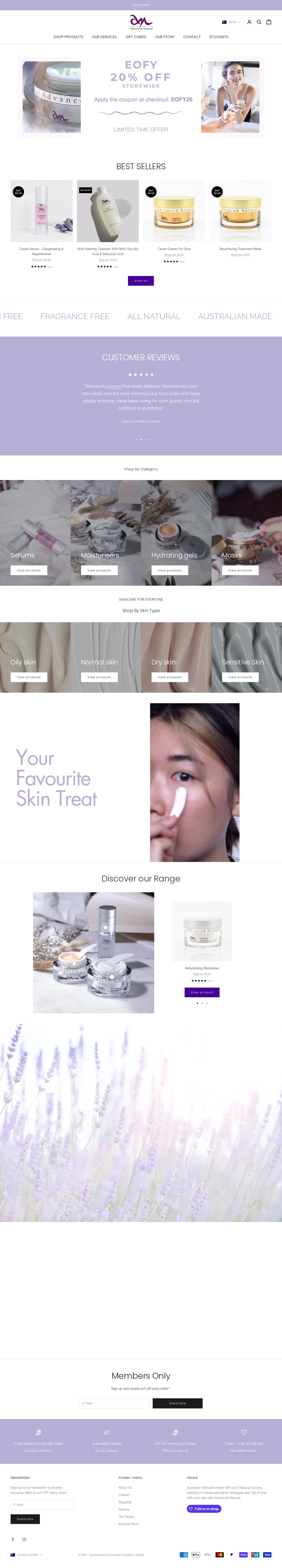 advanced natural website