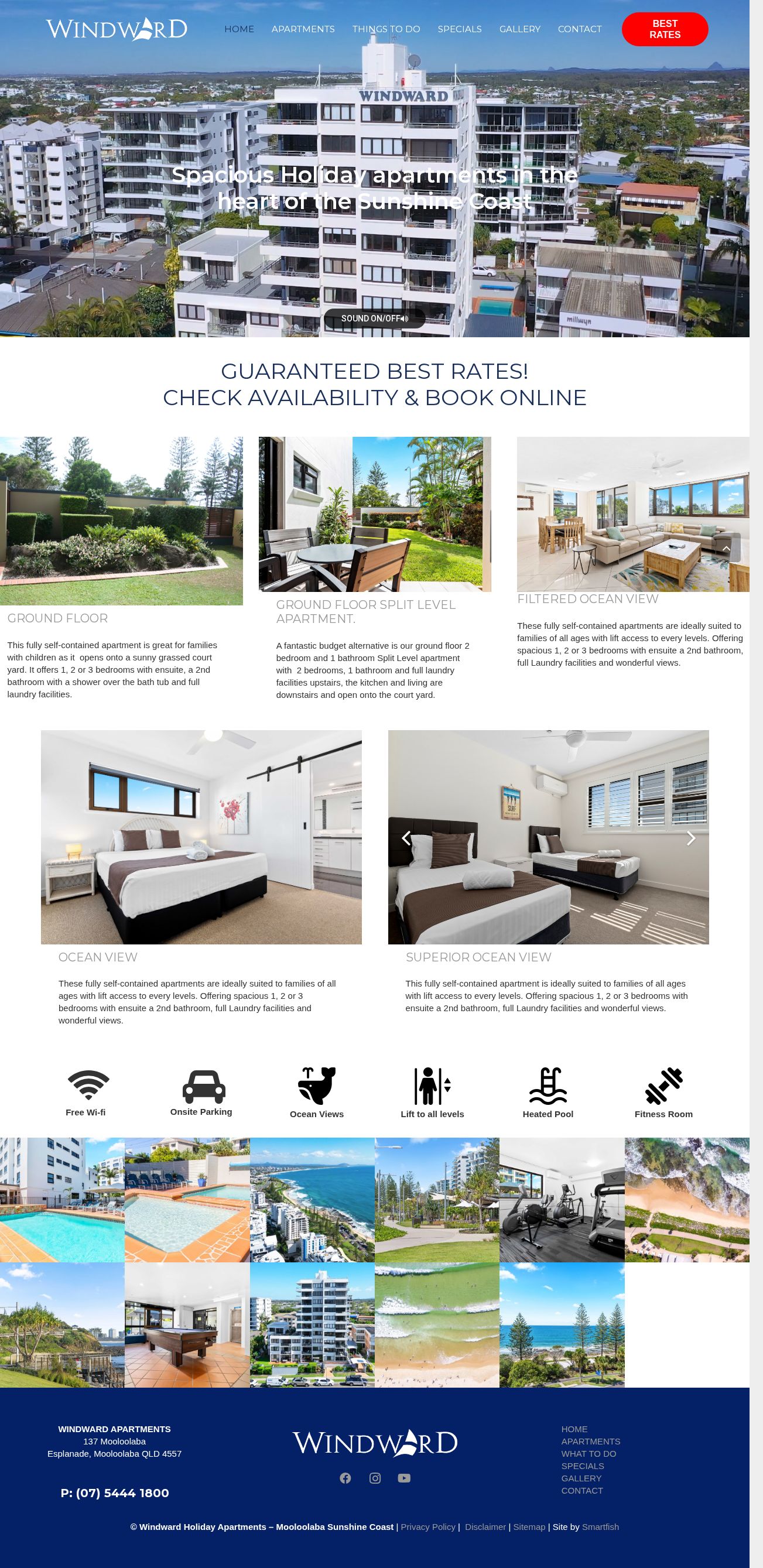 Mooloolaba Holiday Apartments website