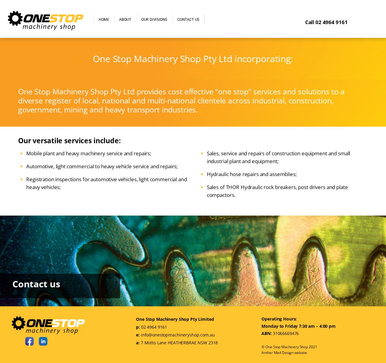 Simon Taylor Plant Repairs & Hydraulink website