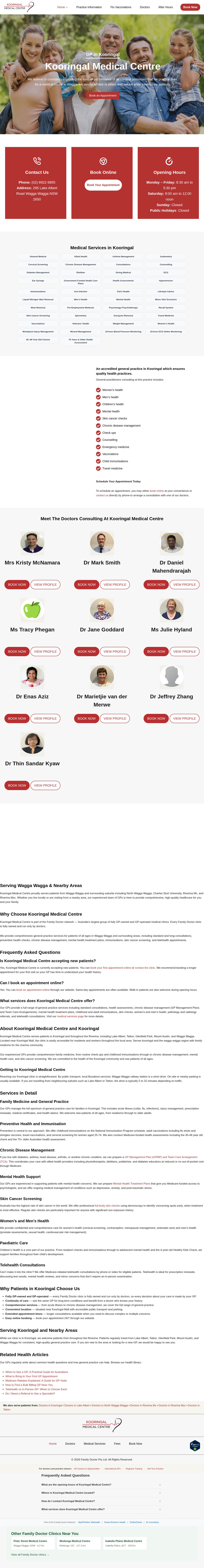 Kooringal Medical Centre website