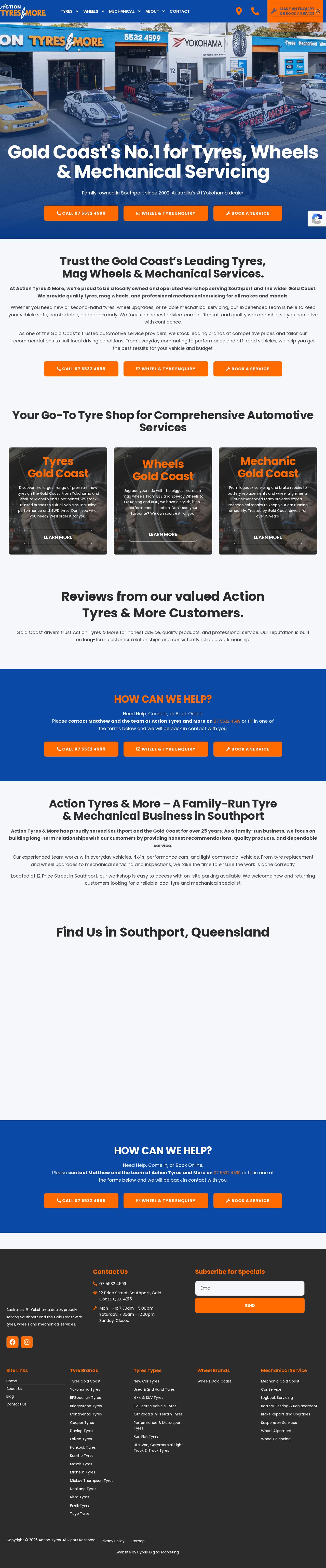 Action Tyres website