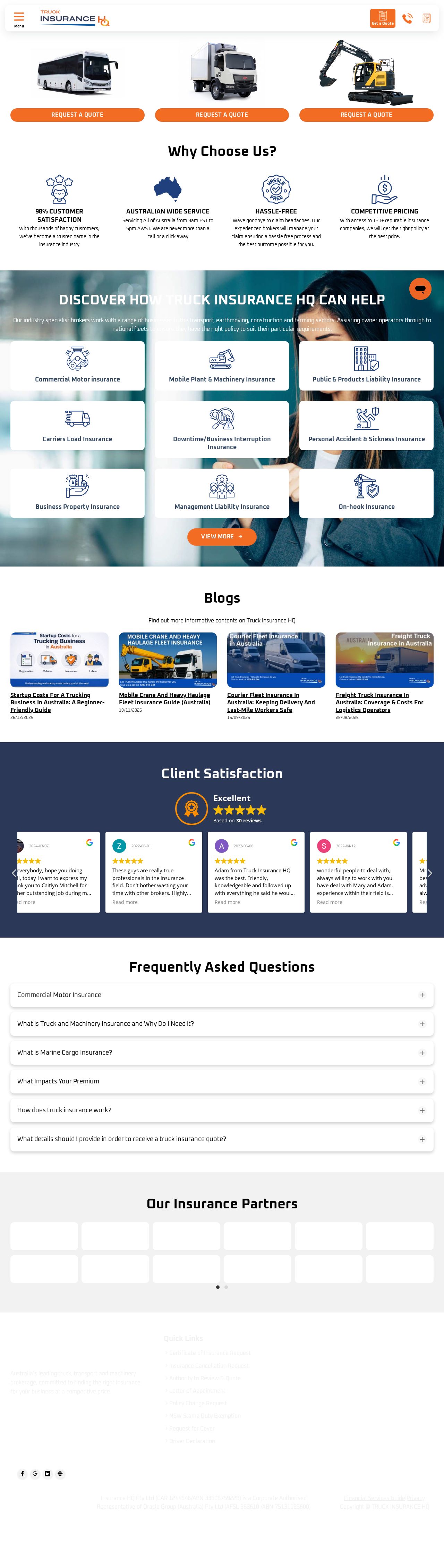 truckinsurancehq website