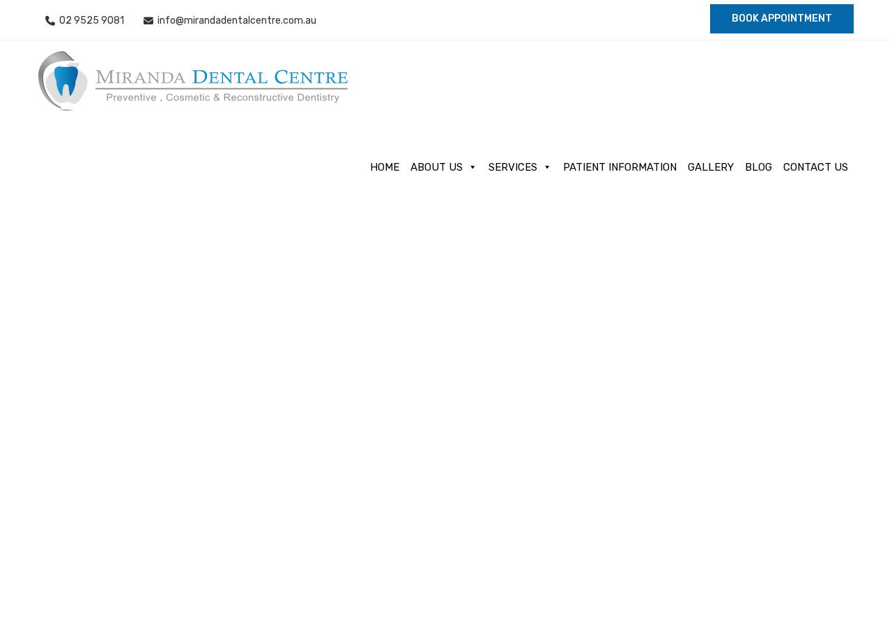 Miranda dental care centre website