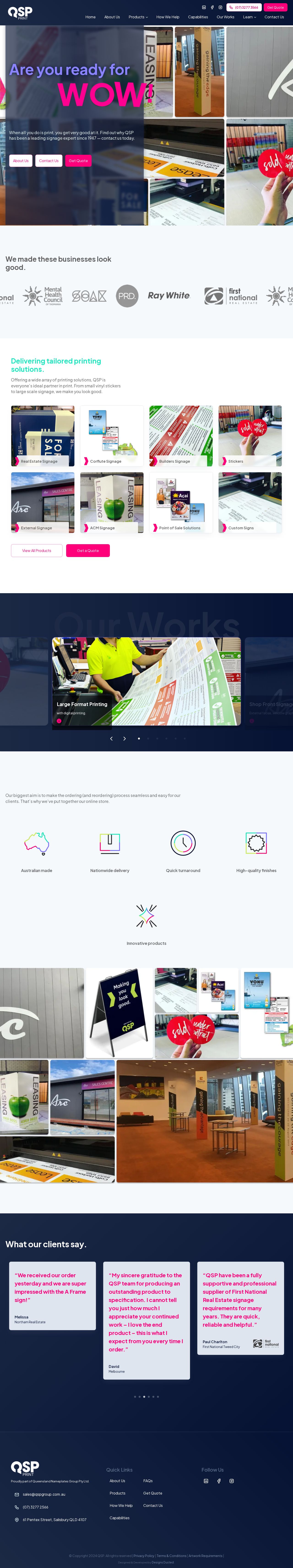 Screen Printing Brisbane website