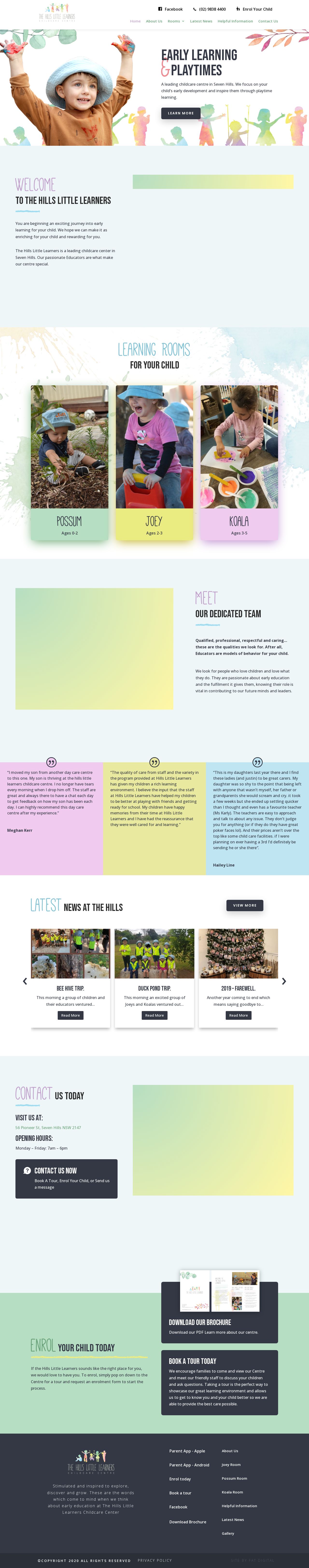 Arndell Park Child Care Centre website