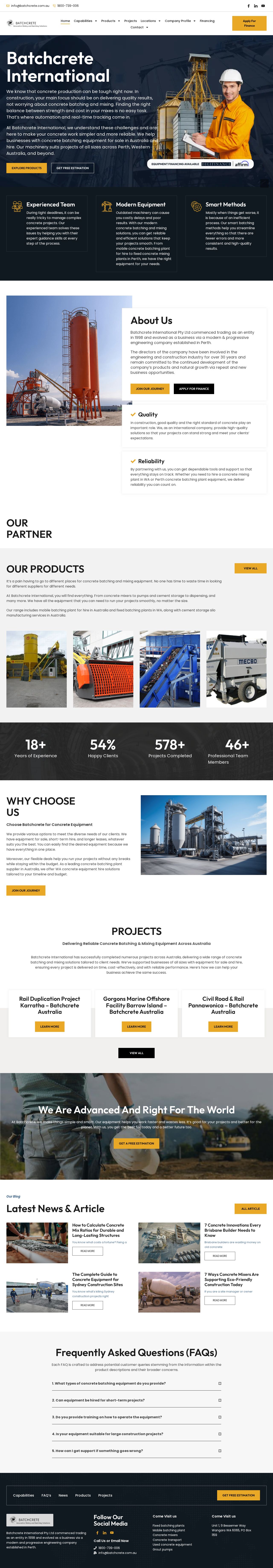 Concrete Batch Plant website