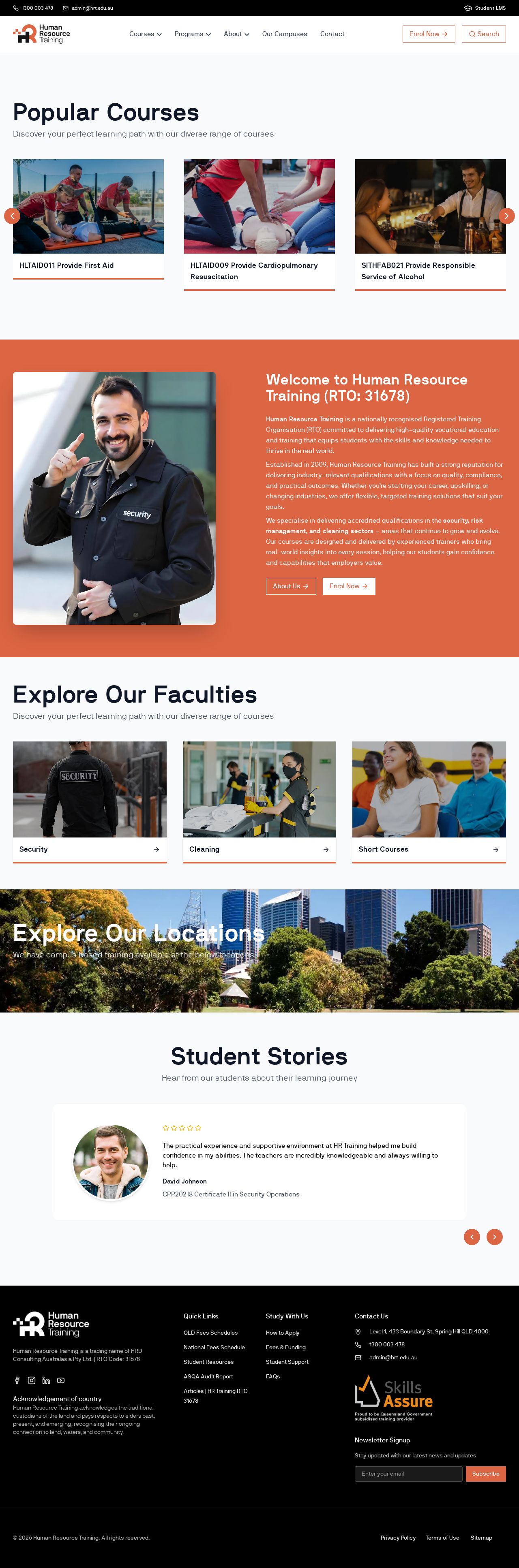 Human Resource Training website
