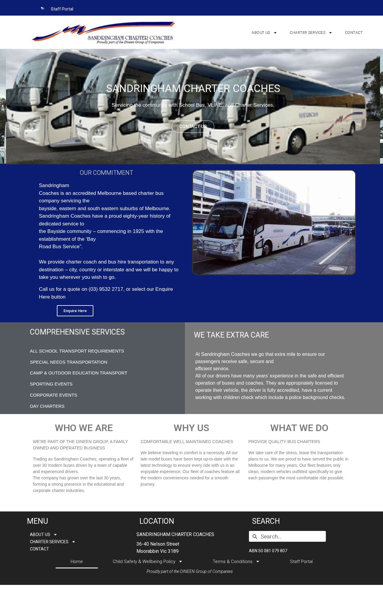 Sandringham Coaches, Australia website