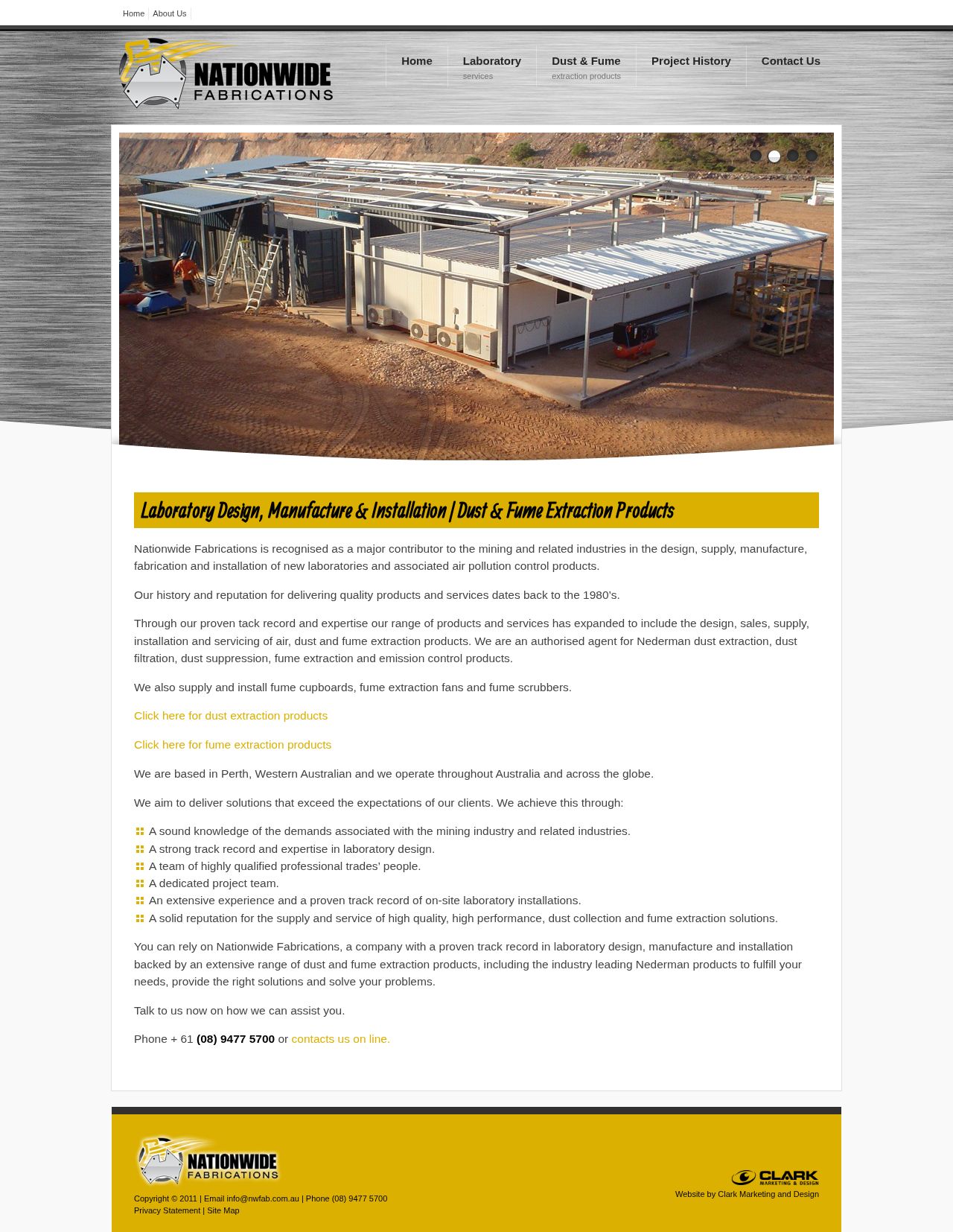 Nationwide Fabrications website