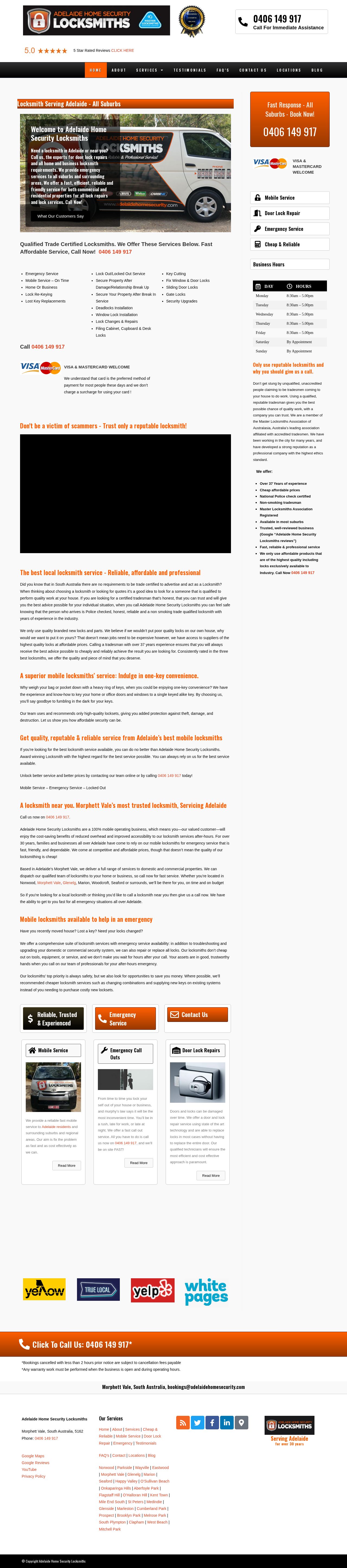 Adelaide Home Security website