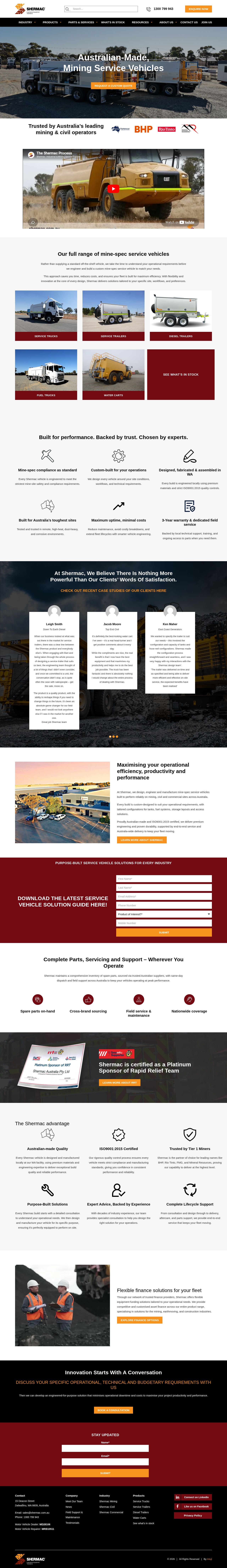 Shermac Engineering website
