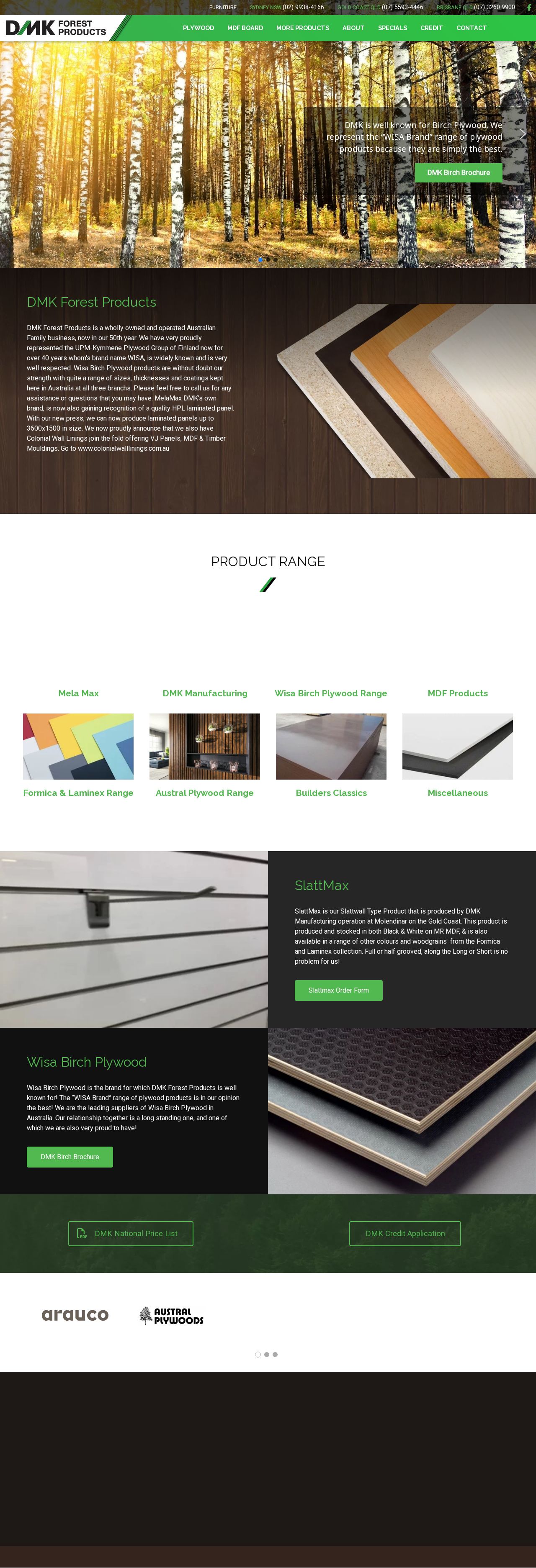 DMK Forest Products Burleigh website