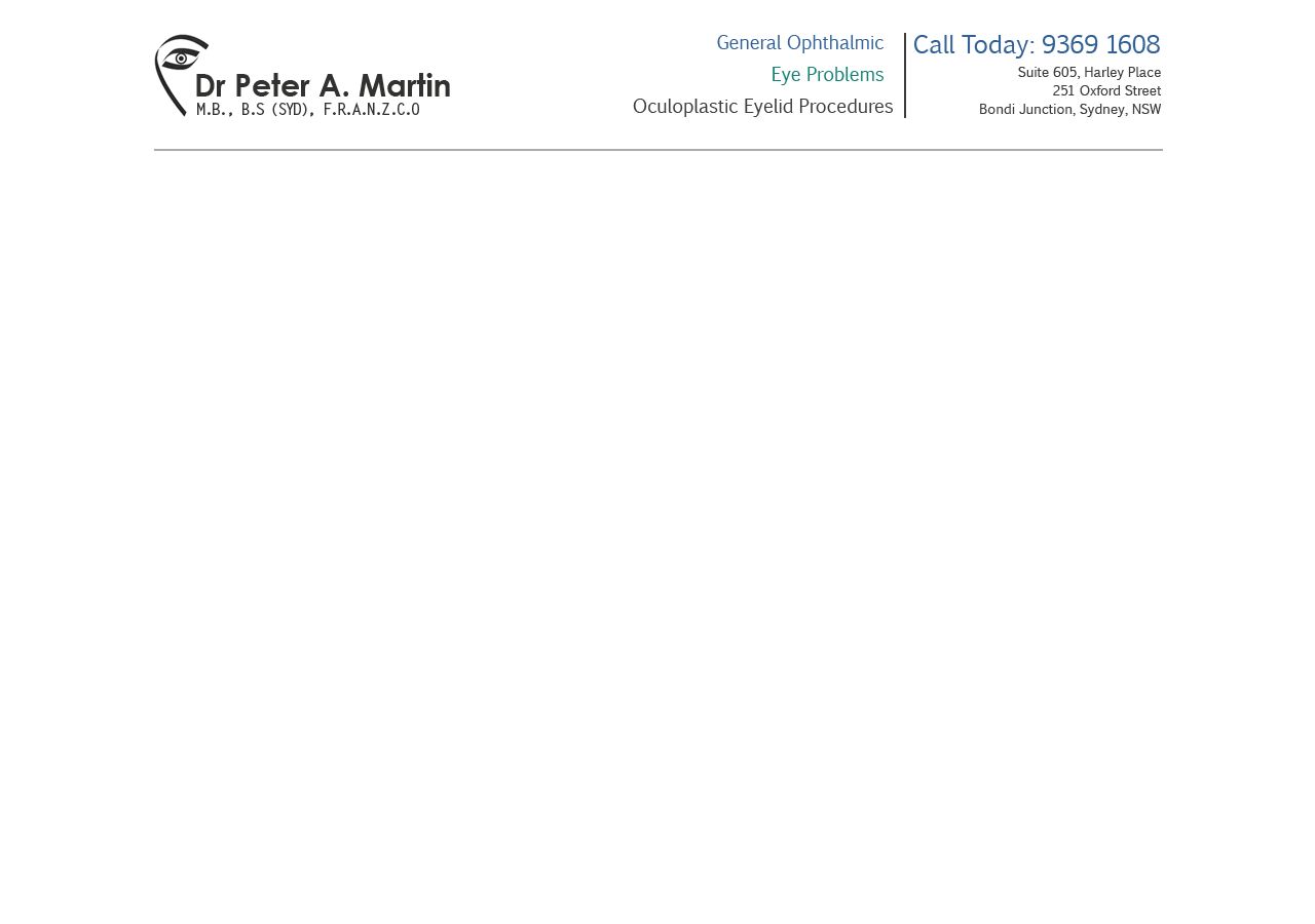 Dr Peter Martin - Eye Surgeon Sydney website
