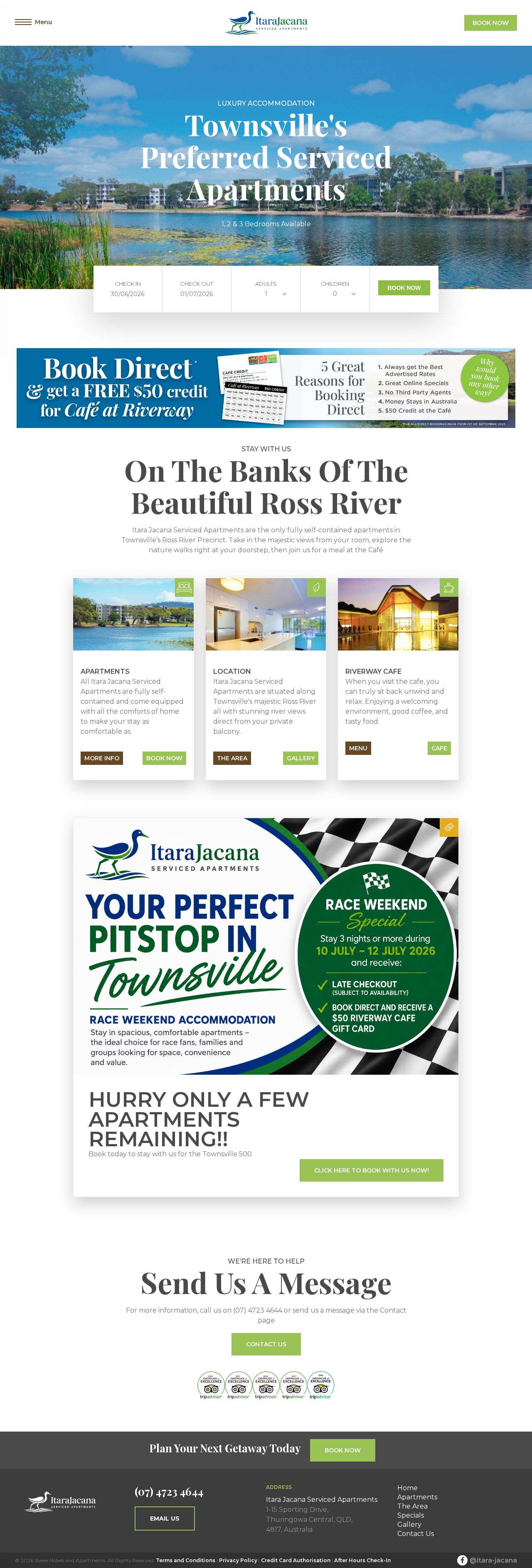 Itara Riverway Apartments website
