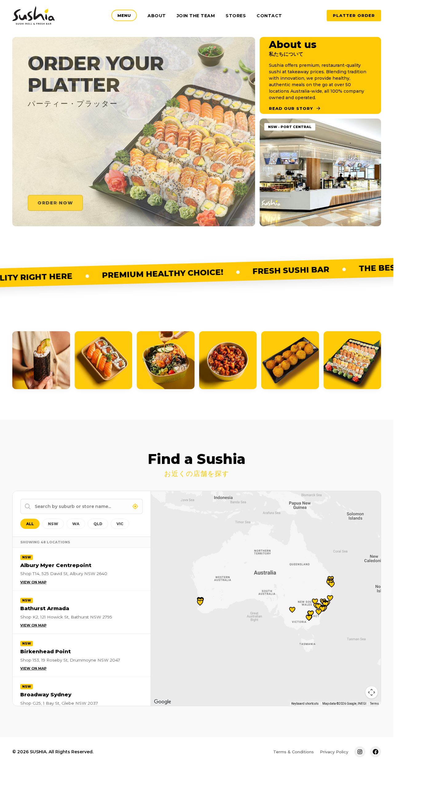 Sushia Izakaya and Bar website