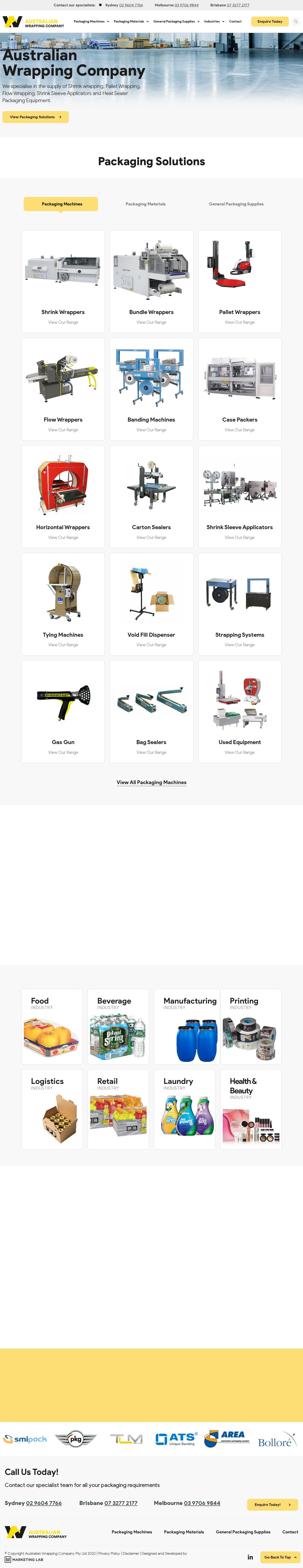 Australian Wrapping Company website