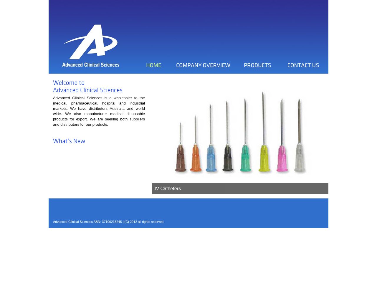 Advanced Clinical Sciences website