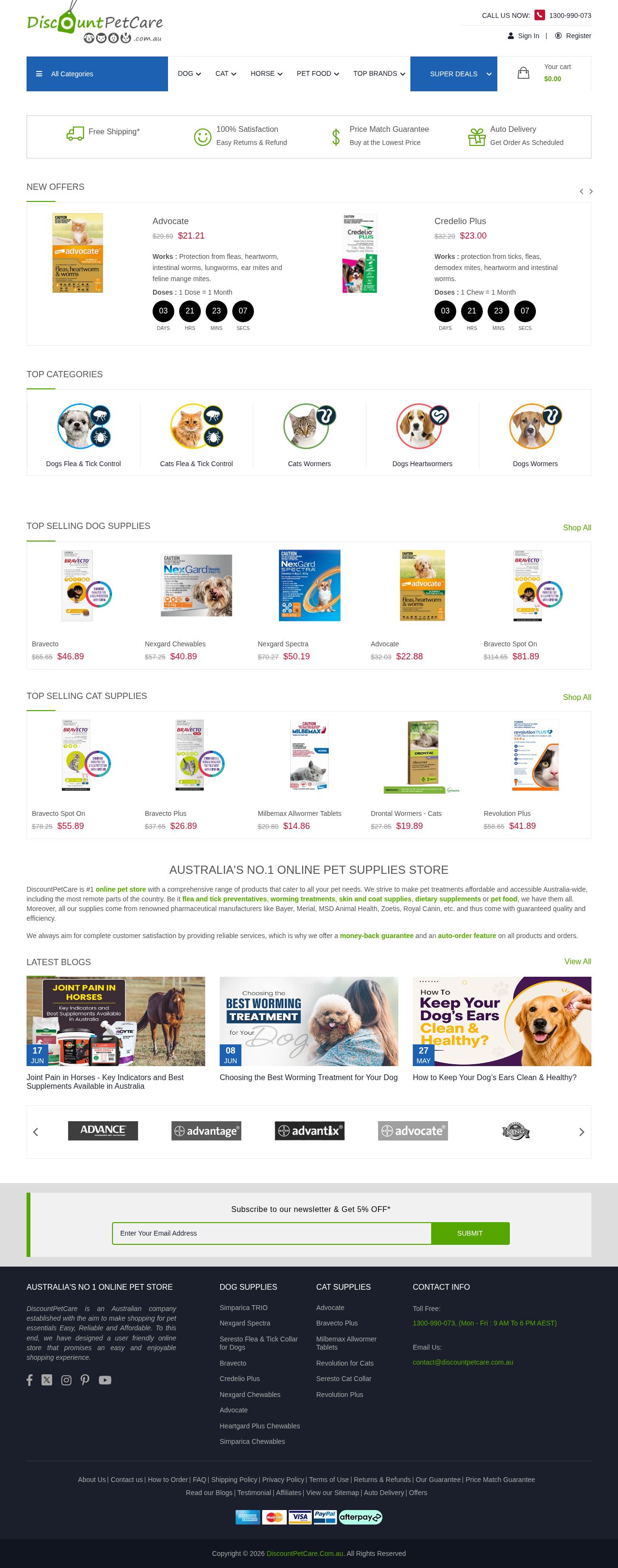 DiscountPetCare website