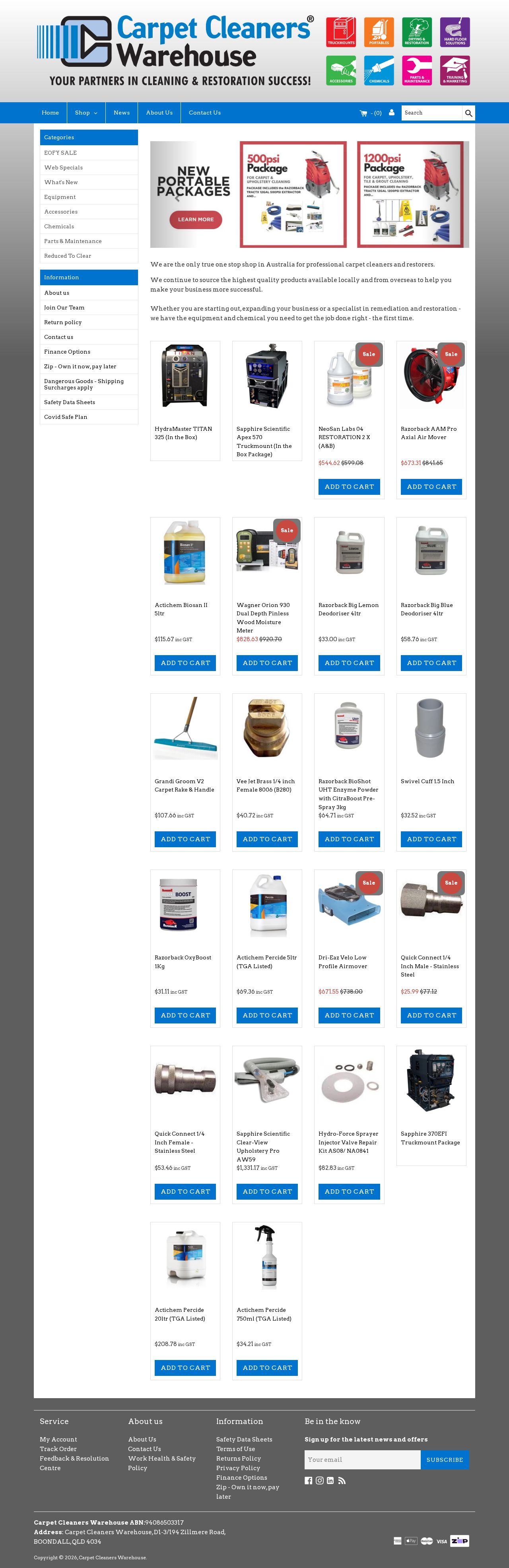 Carpet Cleaning Equipment website