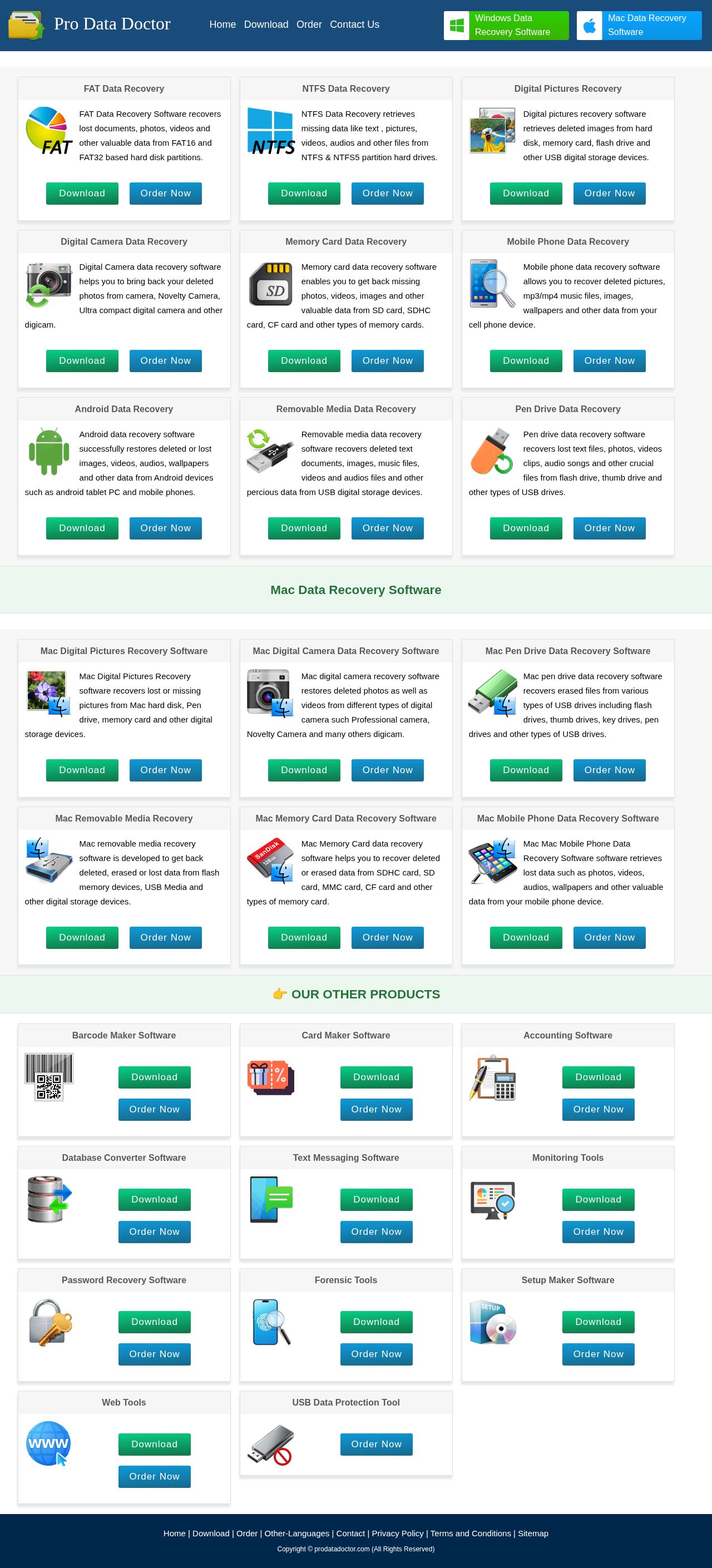 Data recovery software website