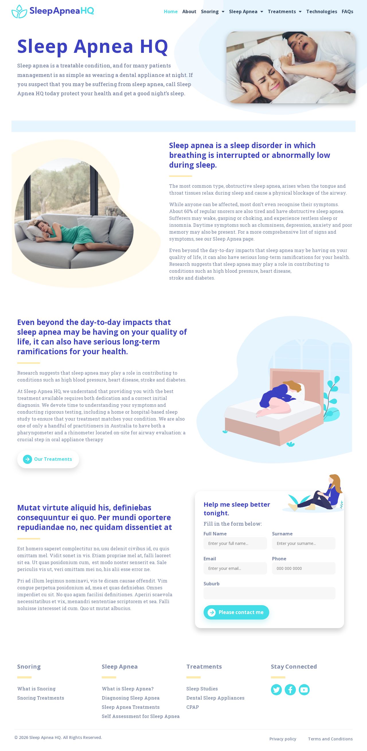 Sleep Apnea HQ website
