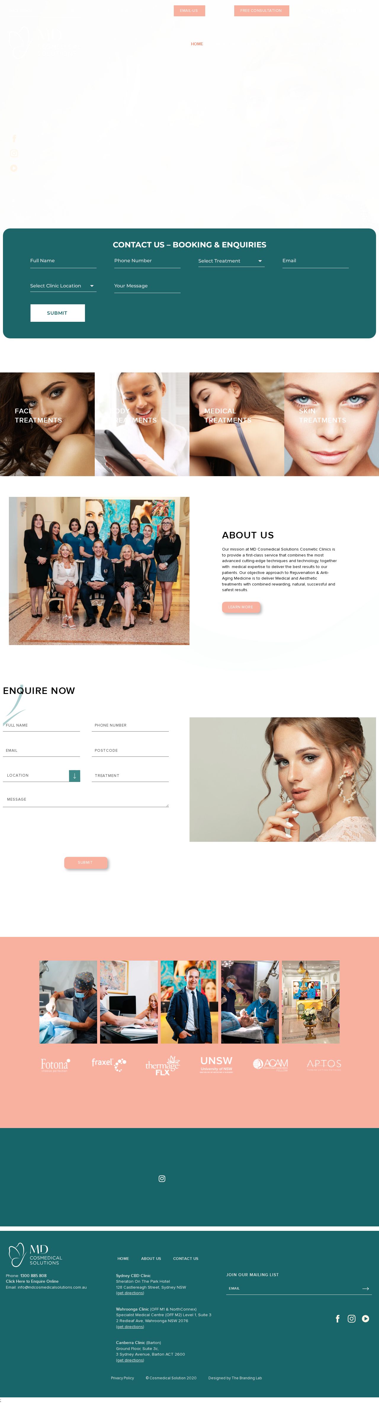 MD Cosmedical Solutions website