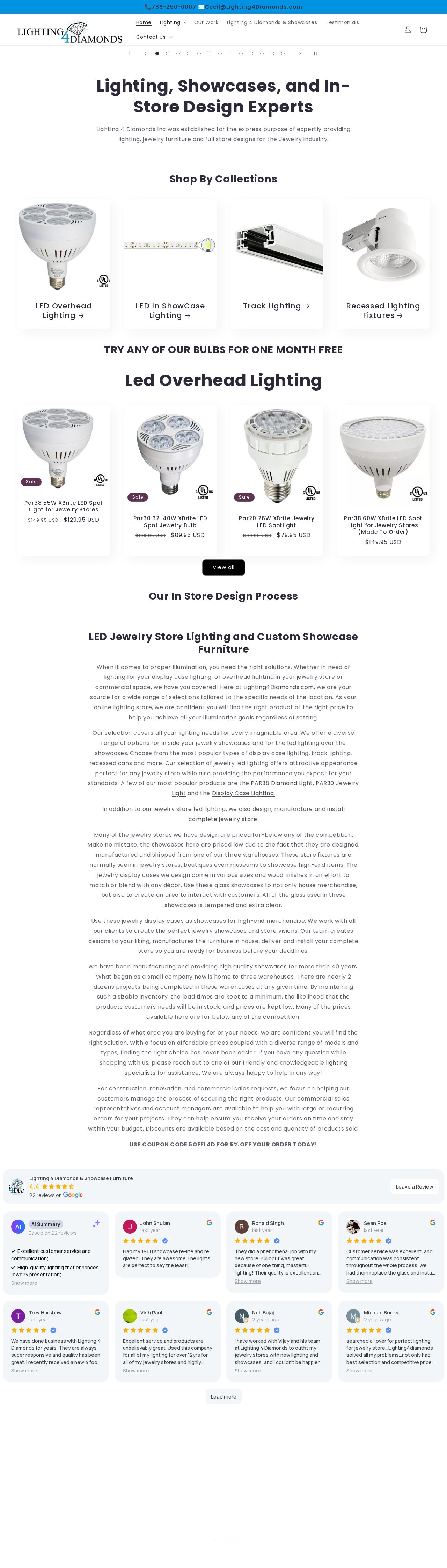showcase lighting website