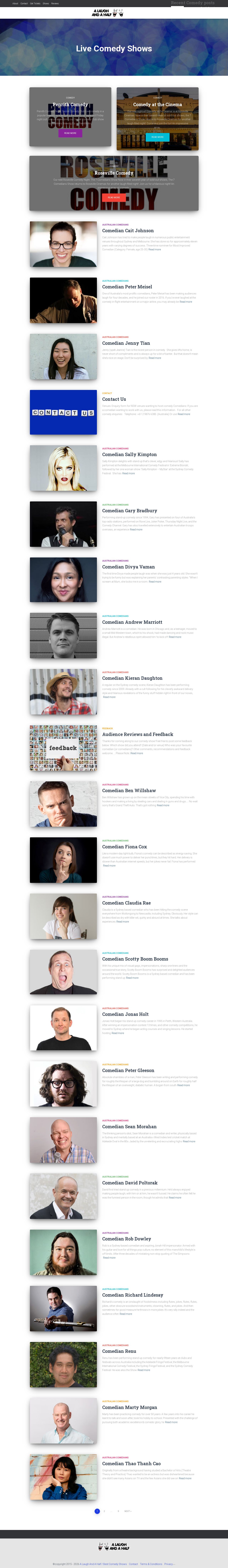 10 Comedians website