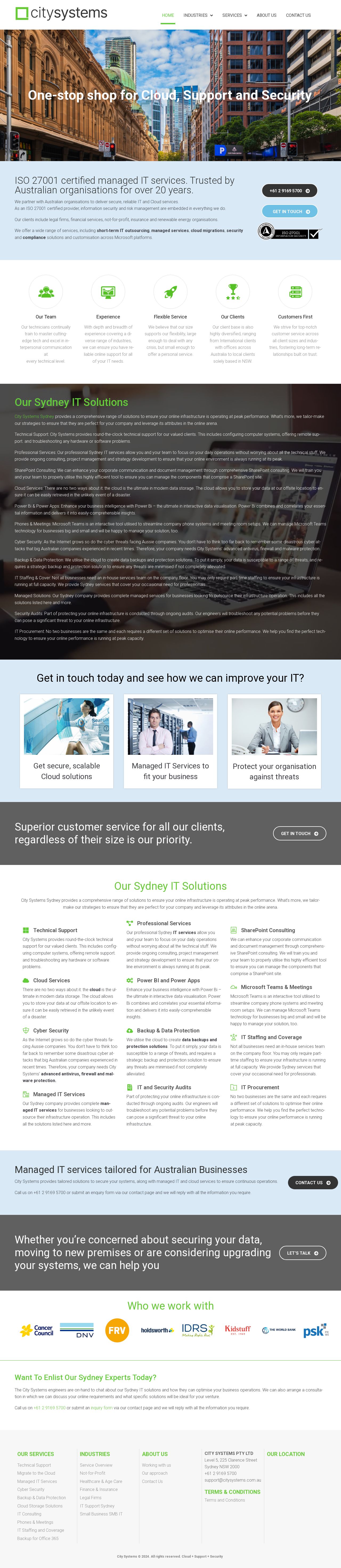 City Systems Pty Ltd | Managed IT Services website
