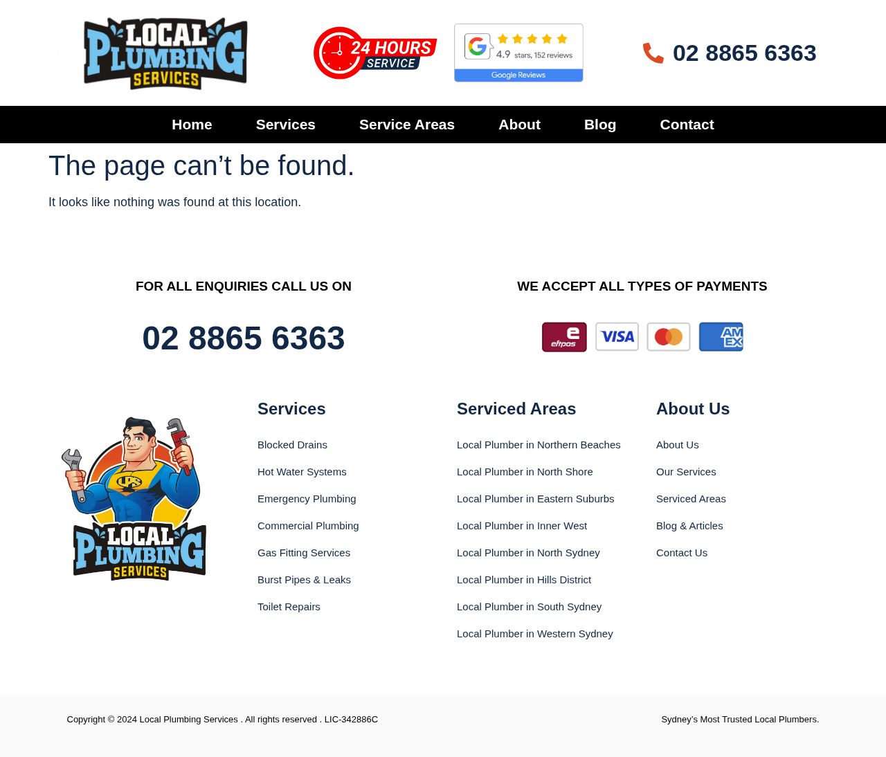 Plumbers in Parramatta website