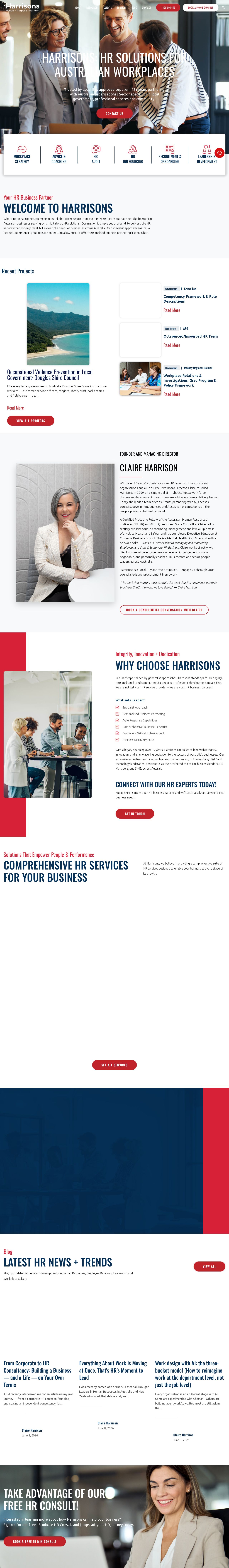 Harrison Human Resources website