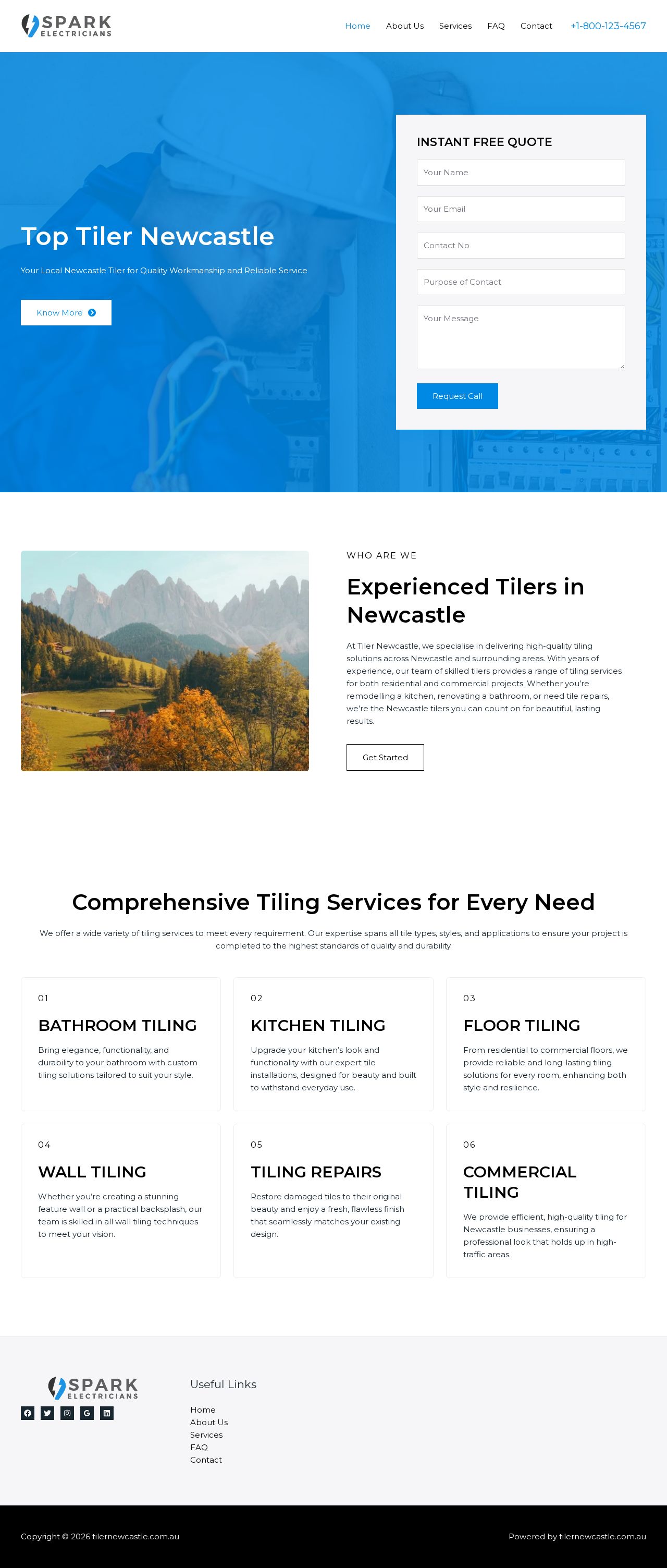 tiler newcastle website