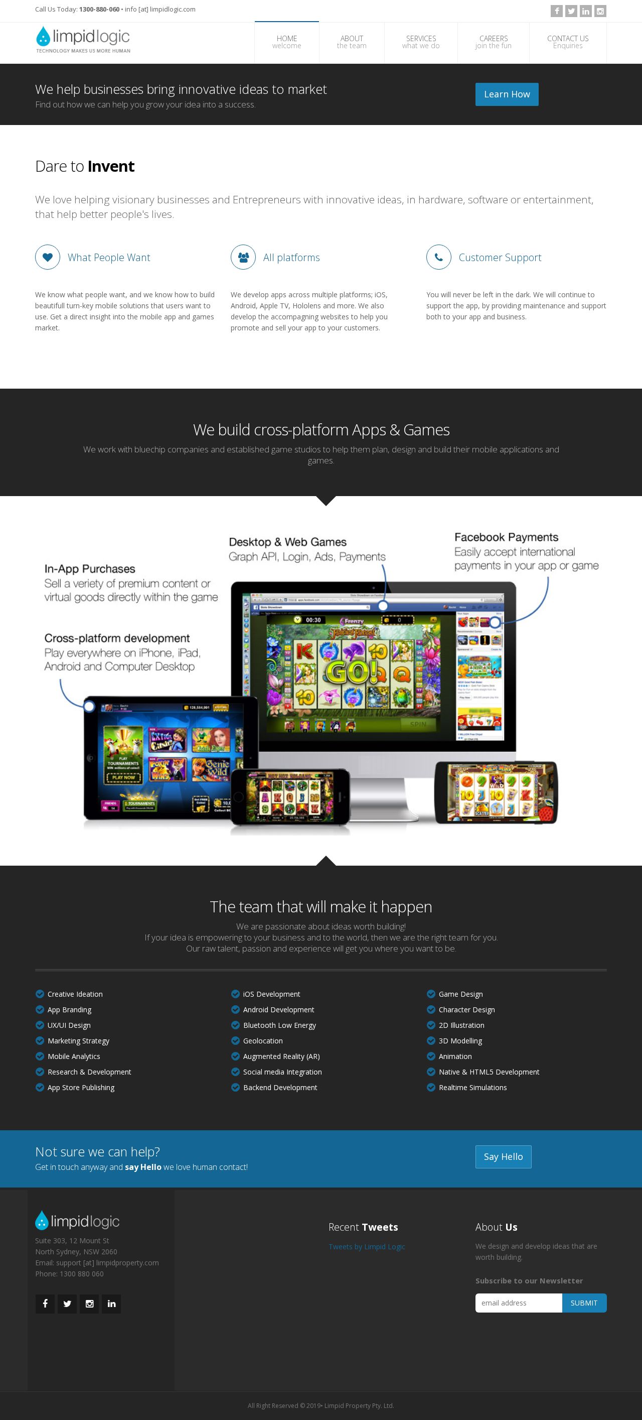 Limpid Logic website