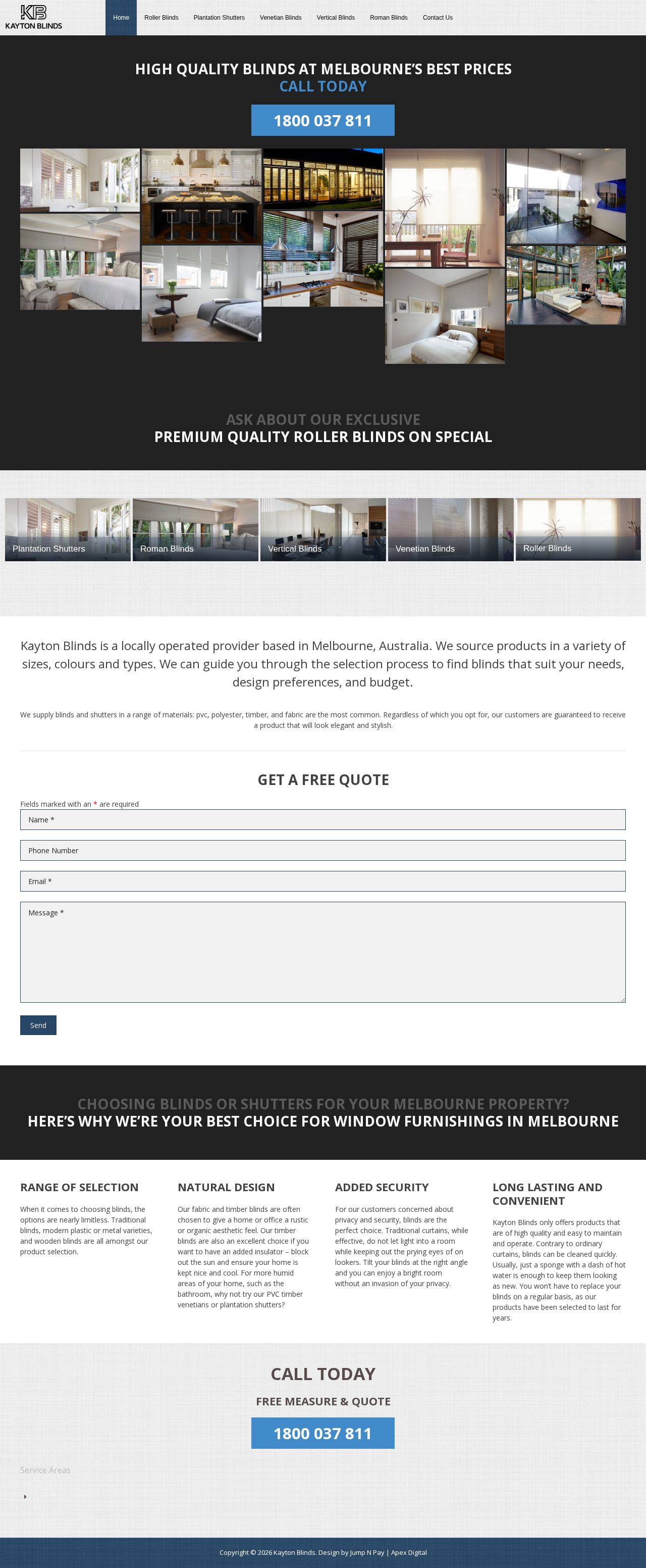 Kayton Blinds website