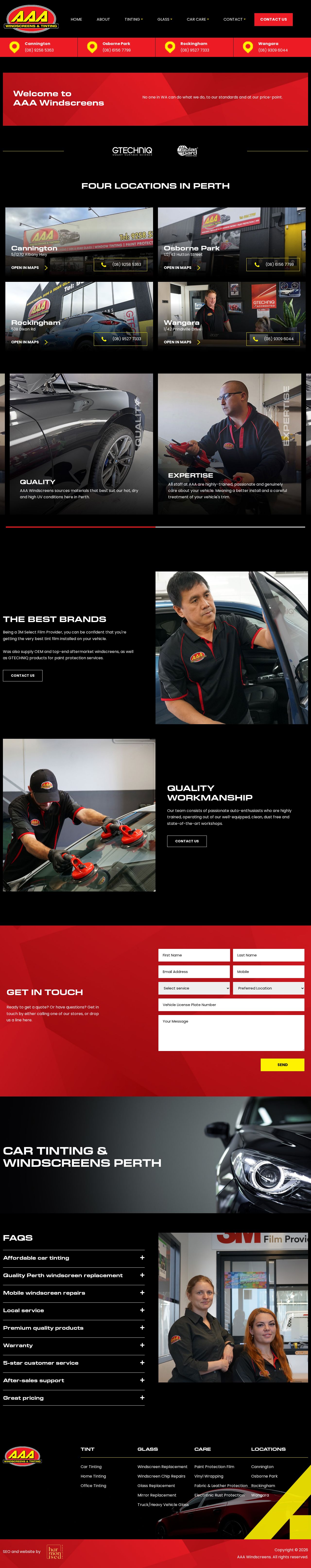 Window Tinting Mandurah website